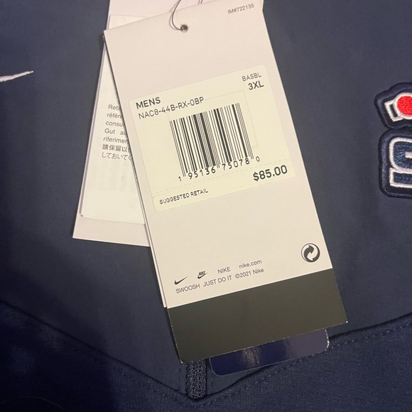 NWT NIKE CHICAGO WHITE SOX MENS NAVY BLUE GAMETIME PULLOVER JACKET, 3XL - Picture 3 of 4